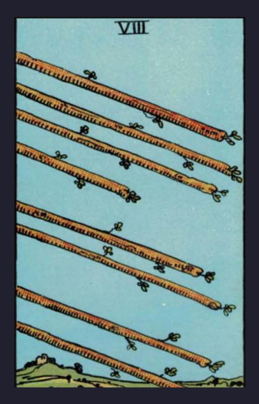 EIGHT OF WANDS