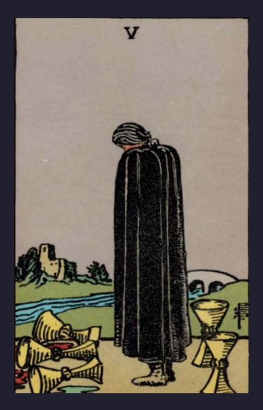 FIVE OF CUPS