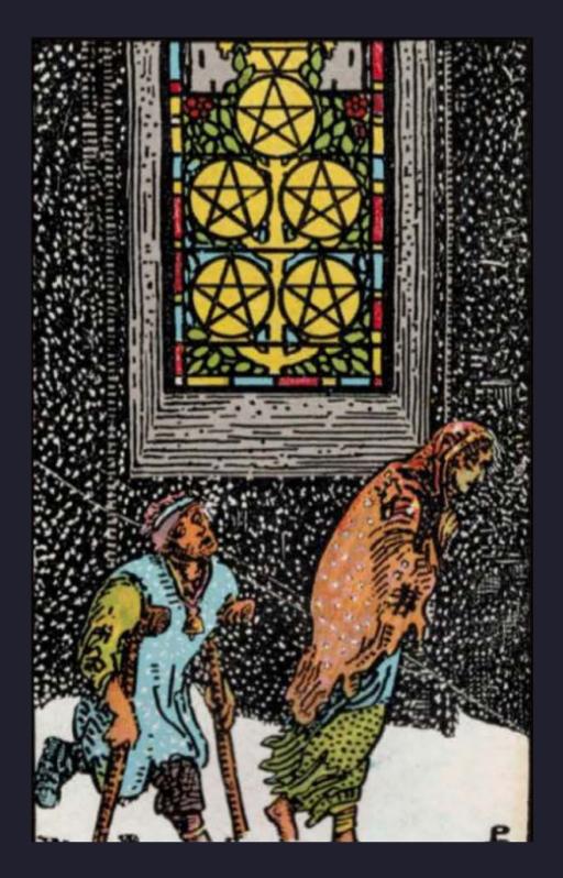 FIVE OF PENTACLES