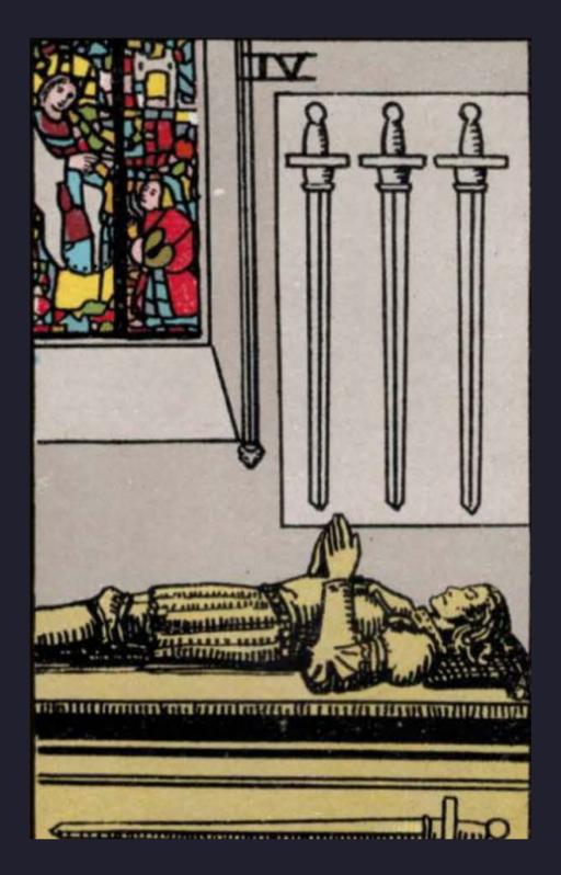FOUR OF SWORDS