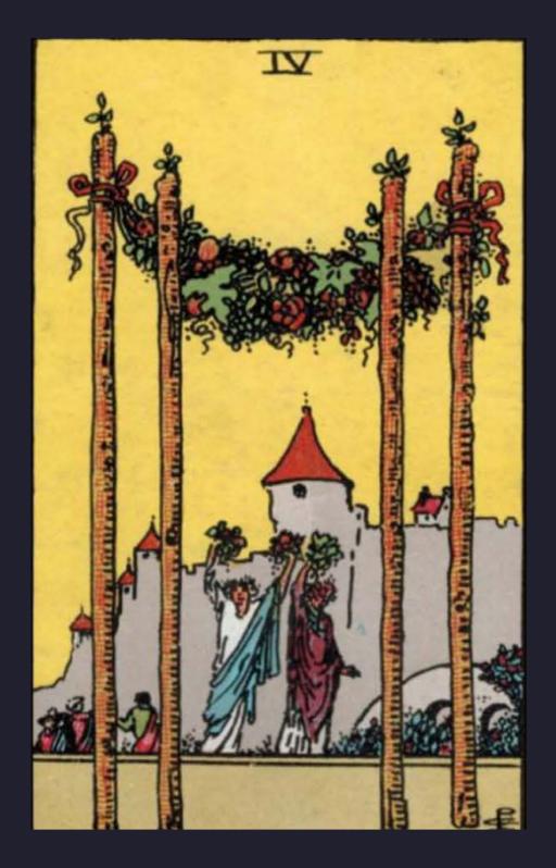 FOUR OF WANDS