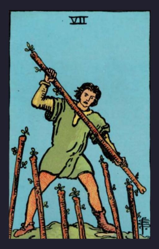 SEVEN OF WANDS