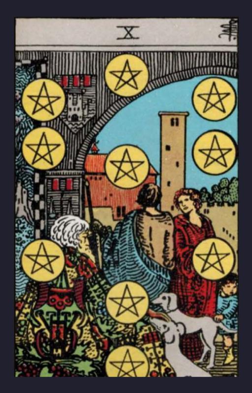 TEN OF PENTACLES
