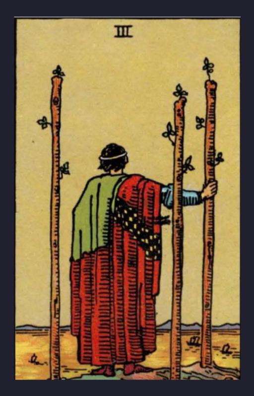 THREE OF WANDS