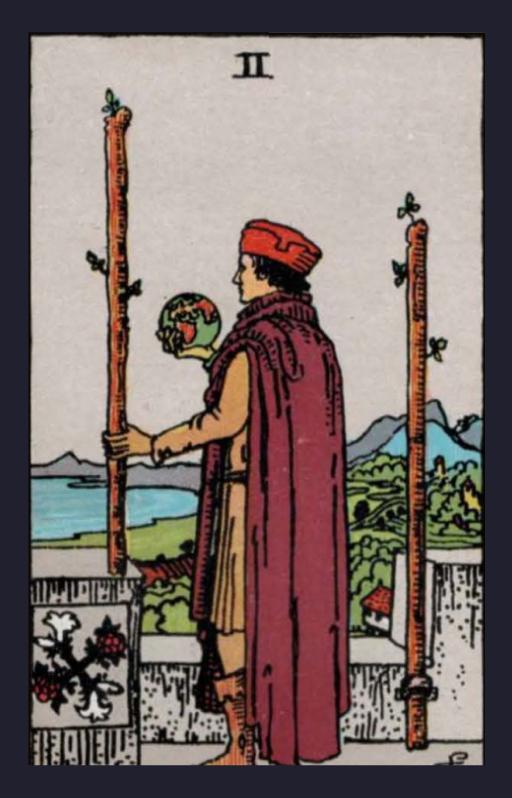TWO OF WANDS